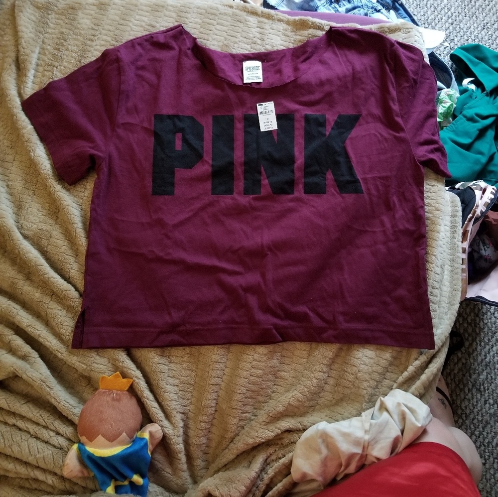 NEW! Victoria Secret PINK Crop Top Large